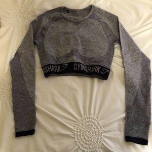 Gym shark crop top